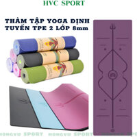 THẢM TẬP YOGA , THẢM TẬP GYM TPE ĐỊNH TUYẾN CAO CẤP 2 LỚP 6MM VÀ 8MM