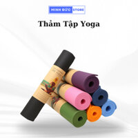 Thảm tập yoga, thảm tập gym TPE 6mm và 8mm 2 lớp cao cấp chống trơn trượt - Didooglt