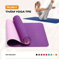 Thảm Tập Yoga | Thảm Tập Gym TPE Siêu Bền 6mm Dày Dặn Hàng Cao Cấp