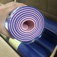 Thảm tập yoga, thảm tập gym tại nhà chống trượt TPE định tuyến 2 lớp dày 6mm