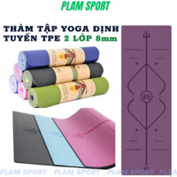 Thảm Tập YOGA , Thảm Tập GYM TPE Định Tuyến Cao Cấp 2 Lớp 6MM Và 8MM
