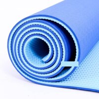 Thảm tập Yoga TPE 2 lớp cao cấp 6mm màu xanh dương