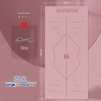 Thảm tập Yoga TPE 6mm-8mm có định tuyến KT 63*181cm