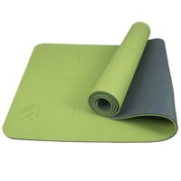 THẢM TẬP YOGA TPE CAO CẤP CHỐNG TRƯỢT PROCARE 6MM HAI MẶT ĐỊNH TUYẾN, TẶNG TÚI THẢM - XANH LÁ