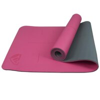 THẢM TẬP YOGA TPE CAO CẤP CHỐNG TRƯỢT PROCARE 6MM HAI MẶT ĐỊNH TUYẾN, TẶNG TÚI THẢM - HỒNG