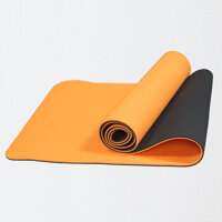Thảm Tập Yoga Và Gym Chất Liệu Cao Cấp TPE 6mm 2 Lớp DNS012 Đại Nam Sport Chống Trơn Tặng Kèm Túi Và Dây Buộc - không Túi - Cam