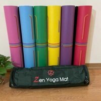 Thảm tập yoga ZEN Yoga Mat, chất liệu cao su, có định tuyến, hoa văn cầu vồng