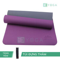 Thảm Tập Yoga Zera Mat TPE 6mm 1 Lớp (màu tím) – Tặng kèm túi