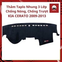 Thảm Taplo Che Nắng Xe Hơi KIA CERATO Nhung Lông Cừu/ Da Carbon 3 Lớp 2009-2013 2013-2016 2016-2018 2019-2022