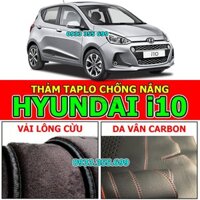 Thảm Taplo chống nắng cho xe HYUNDAI Grand i10 bằng Nhung lông, Da vân Carbon, Da vân Gỗ