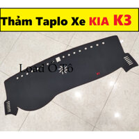 Thảm Taplo Chống Nắng Xe KIA K3 2025-2022 Mẫu Da Carbon, Nhung Lông Cừu Cao Cấp, Có Lớp Chống Trượt