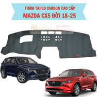 Thảm taplo CX5 đời xe từ 2018-2025, chất liệu da vân carbon