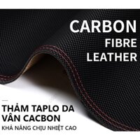 Thảm taplo da carbon Kia Carens 2022 2023 mới nhất, thảm đẹp cao cấp