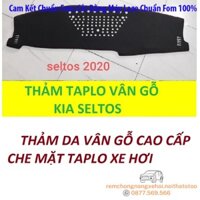 THAM TAPLO DA VÂN KIA SELTOS THẢM TRẢI LÓT TAPLO CAO CẤP 3 LỚP CHỐNG TRƯỢT CHỊU NHIỆT XE HƠI BAO HÀI LÒNG