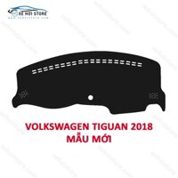Thảm Taplo dành cho xe Volkswagen Tiguan 2018 chất liệu nhung, da carbon, da vân gỗ
