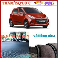 Thảm taplo GRAND I10 bằng lông Cừu 3 lớp hoặc Da Cacbon [BAVATO SHOP]