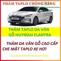 THAM TAPLO HYUNDAI ELANTRA DA VÂN GỖ DA CARBON NHUNG LÔNG CỪU 3 LỚP CÓ CHỐNG TRƯỢT THẢM PHỦ LÓT CHE NẮNG TAPLO