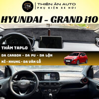Thảm Taplo HYUNDAI GRAND i10, Lớp Silicon Trống Trượt, Thảm Taplo Ô Tô Cách Nhiệt, Chất Liệu Da, Nhung, THIÊN ÂN AUTO