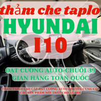 Thảm Taplo HYUNDAI I10 3 lớp thảm lót taplo da vân gỗ ô tô nhung lông cừu da vân carbon đẹp