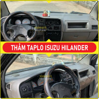 Thảm taplo ISUZU HILANDER da cacbon,da vân gỗ, tuyết nhung chống nắng cao cấp mới nhất, chuẩn form