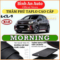 Thảm taplo KIA MORNING ,Thảm da vân carbon, thảm nhung lông cừu cao cấp chống nóng chống nắng