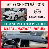 Thảm Taplo Mazda 3S , thảm taplo che nắng da carbon, da vân gỗ, nhung cừu cao cấp, chuẩn form