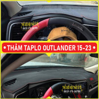 Thảm taplo MITSUBISHI OUTLANDER 2015-2024 da cacbon,da vân gỗ, tuyết nhung chống nắng cao cấp mới nhất, chuẩn form