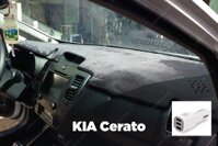 Thảm taplo nhung cho xe KIA Cerato mặt dưới lớp hạt chống trượt tặng củ sạc trên ô tô