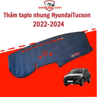 Thảm taplo nhung dành cho xe Hyundai Tucson 2016-2024 Hàng lông cừu 3 lớp cao cấp chống trượt h
