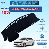 Thảm taplo nhung xe City đời 2023 - 2024, bề mặt nhung mền mịn, 3 lớp dày dặn chống nóng