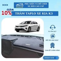 Thảm taplo nhung xe K3 đời 2023 - 2024, bề mặt nhung mền mịn, 3 lớp dày dặn chống nóng