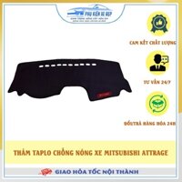 Thảm taplo ô tô lông cừu 📌HÀNG LOẠI I📌 xe Mitsubishi Attrage [MỚI NHẤT] có 3 lớp chống trượt