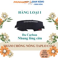 Thảm taplo ô tô lông cừu 📌HÀNG LOẠI I📌 xe SUZUKI CIAZ có 3 lớp, chống trượt