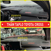 Thảm taplo TOYOTA CROSS 2020-2025 da cacbon,da vân gỗ, tuyết nhung chống nắng cao cấp mới nhất, chuẩn form