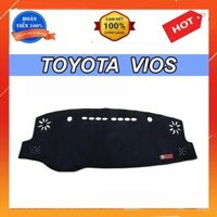 Thảm taplo VIOS 2019 2020 2021 chất liệu nhung lông cừu, nhung mịn có chống trơn trượt mặt sau