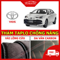 Thảm taplo Vios đời 2014-2023+ Da Pu vân Cacbon cao cấp