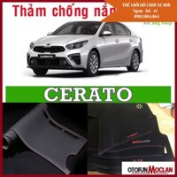 Thảm Taplo xe KIA: K3, Cerato - Da vân Carbon cao cấp