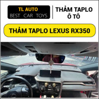 Thảm Taplo xe Lexus Rx350 2022 đến 2023, thảm Taplo che nắng da carbon, da vân gỗ, nhung cừu