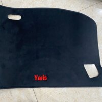 Thảm taplo xe Toyota Yaris Cross 2023 2024 màu đen, vải nhung lông cừu đế có chống trượt, che nắng tốt