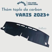 Thảm taplo xe Yaris Cross 2023 2024 2025 mẫu da carbon. có chống trượt, che nắng tốt