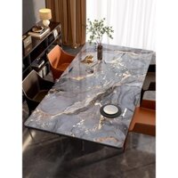 Thảm trải bàn họa tiết đá cẩm thạch dùng một lần Chống thấm dầu chống bỏng Khăn trải bàn pvc nhẹ sang trọng Phòng khách cao cấp Bàn cà phê