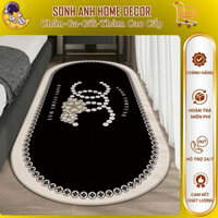 Thảm trải chân giường size 50cmx120cm, phòng khách decor chất liệu lông mềm mại, thấm hút tốt - Song ANh Decor Home