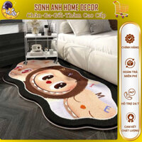 Thảm trải chân giường lalabu,capy, phòng khách decor chất liệu lông mềmmại, thấmhút tốt chốngtrơntrượt kíchthước40x120cm