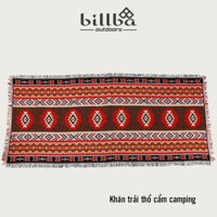 Thảm trải dã ngoại cắm trại thổ cẩm, khăn trải bàn sofa decor picnic ngoài trời phong cách Vintage - Billba Camping