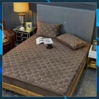 Thảm Trải Giường - Drap Giường MUJI ( Tặng Kèm 2 Vỏ Gối ), Mềm Mại, Ấm Áp Và Gọn Nhẹ