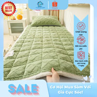 Thảm trải giường ký túc xá - thảm nỉ nhung đa năng 3 lớp, chất liệu bông trắng mềm mại, dễ vệ sinh