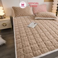 Thảm trải giường lông cừu 10 Màu 2024, thảm nỉ nhung, đệm topper đa năng 3 lớp - Đủ Kích Thước
