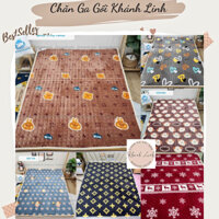 Thảm trải giường mùa đông Yuki nỉ nhung giữ nhiệt ấm áp đủ size 1m2, 1m6, 1m8, 2m2 chần bông gòn trắng 100%