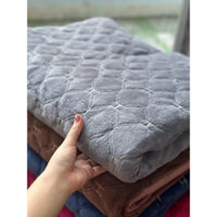 Thảm trải giường nỉ nhung cao cấp chun cố định 4 góc hàng nhập khẩu loại 1, thải trải sàn đa năng mẫu mới nhất 2025