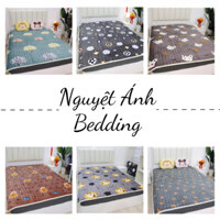 Thảm trải giường Yuki nỉ nhung mịn êm ấm áp size 1m2x2m 1m6x2m 1m8x2m 2m2x2m |chần bông tinh khiết 100%